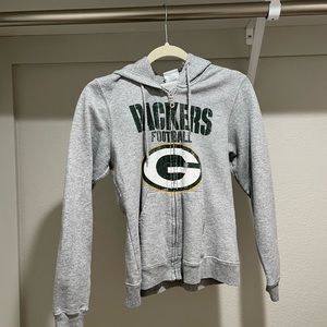 NFL apparel zip up hoodie sweatshirt